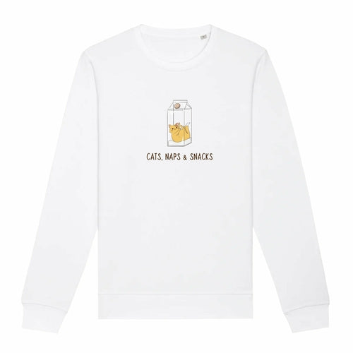 Cats, Naps & Snacks - Organic Unisex Sweatshirt